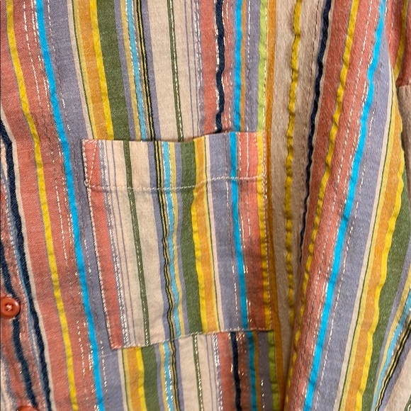 Pilcro Multicolor Striped Button Down Shirt - Picture 7 of 10